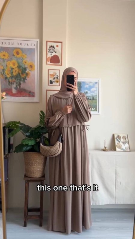 طقم فست + فستان شرعي قماش المدينة