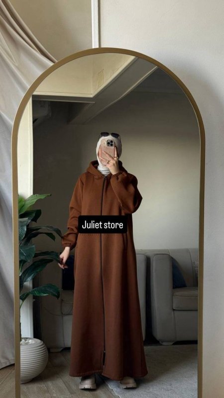 فستان هودي بسحاب كامل (3خيط)